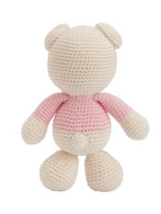 crochet pink bear