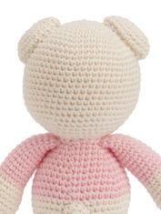 crochet pink bear