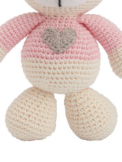 crochet pink bear