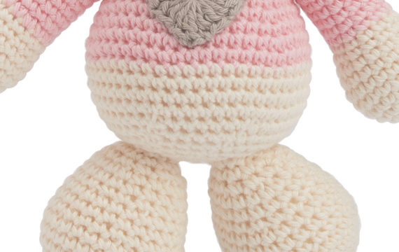 crochet pink bear