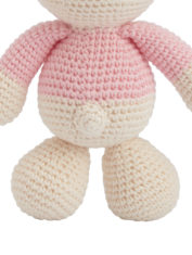 crochet pink bear