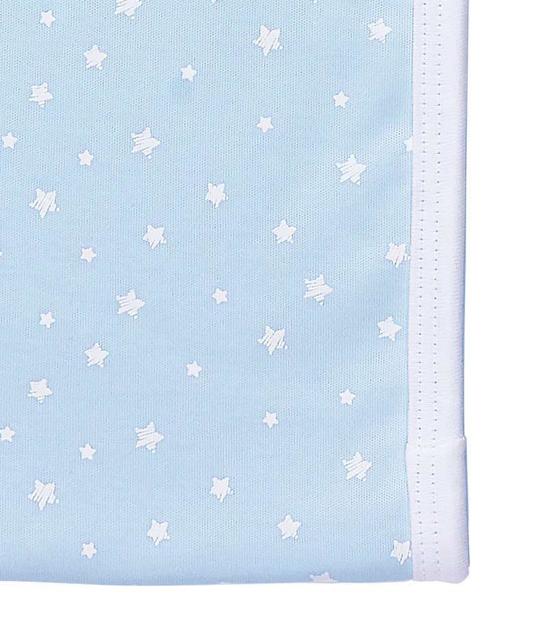 Blue/White Star Print Blankets - The Smiley Baby
