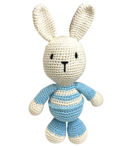 crochet blue bunny