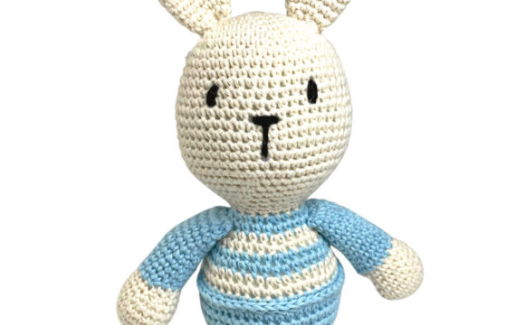 crochet blue bunny