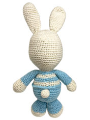 crochet blue bunny