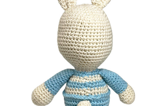 crochet blue bunny