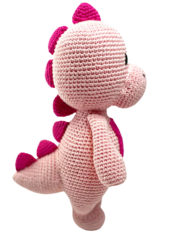 Amigurumi Crochet Fuchsia Dinosaur