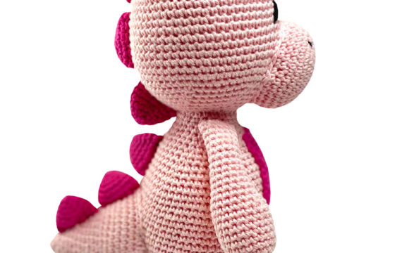 Amigurumi Crochet Fuchsia Dinosaur