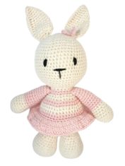 crochet pink bunny