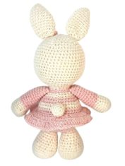 crochet pink bunny