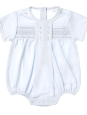 Baby Boy Smocked Bubble Bodysuit