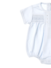 Baby Boy Smocked Bubble Bodysuit