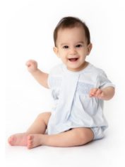 Baby Boy Smocked Bubble Bodysuit