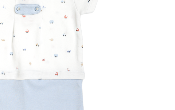 Baby Boy Car and Airplane Shorty Romper