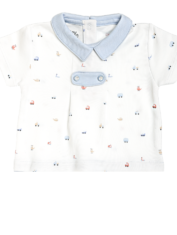 Baby Boy Car and Airplane Shorty Romper