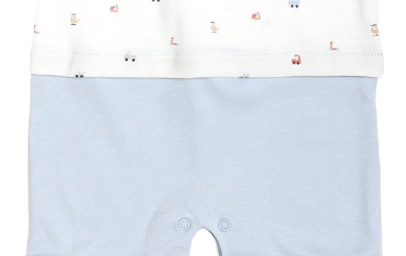 Baby Boy Car and Airplane Shorty Romper