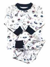 2-Piece Long Sleeve Boy Outer Space Pajamas