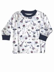 2-Piece Long Sleeve Boy Outer Space Pajamas