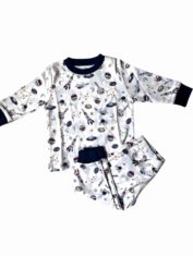 2-Piece Long Sleeve Boy Outer Space Pajamas