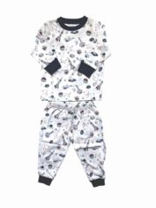 2-Piece Long Sleeve Boy Outer Space Pajamas