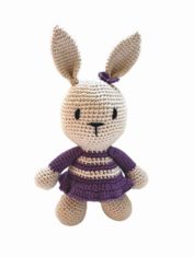 Stuffed Crochet Purple Bunny